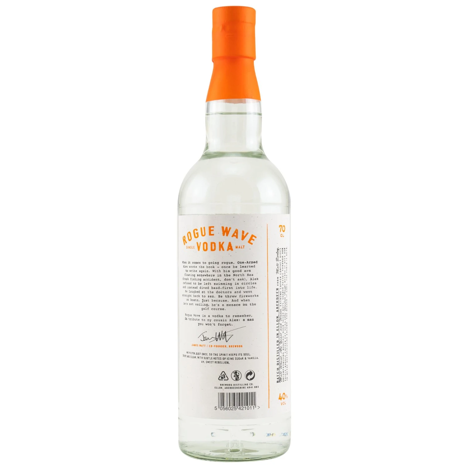 Rogue Wave Single Malt Vodka – Bild 2