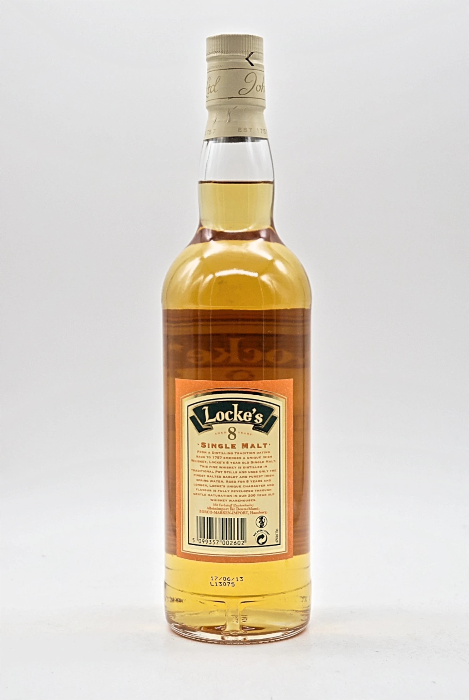 8 Jahre Single Malt Irish Whiskey – Bild 2