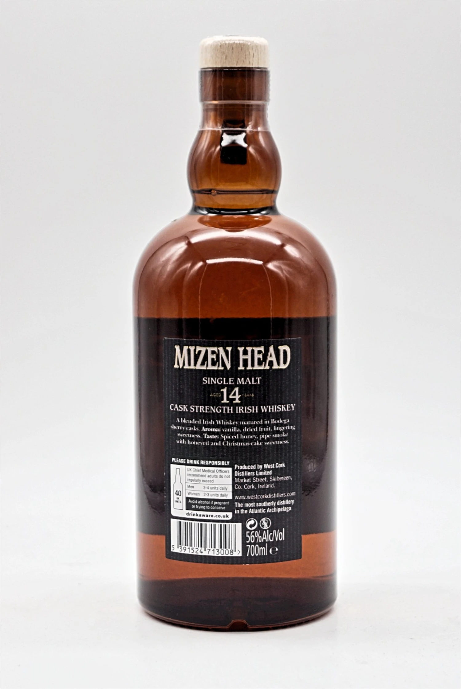 14 Jahre Cask Strength Single Malt Irish Whiskey – Bild 2