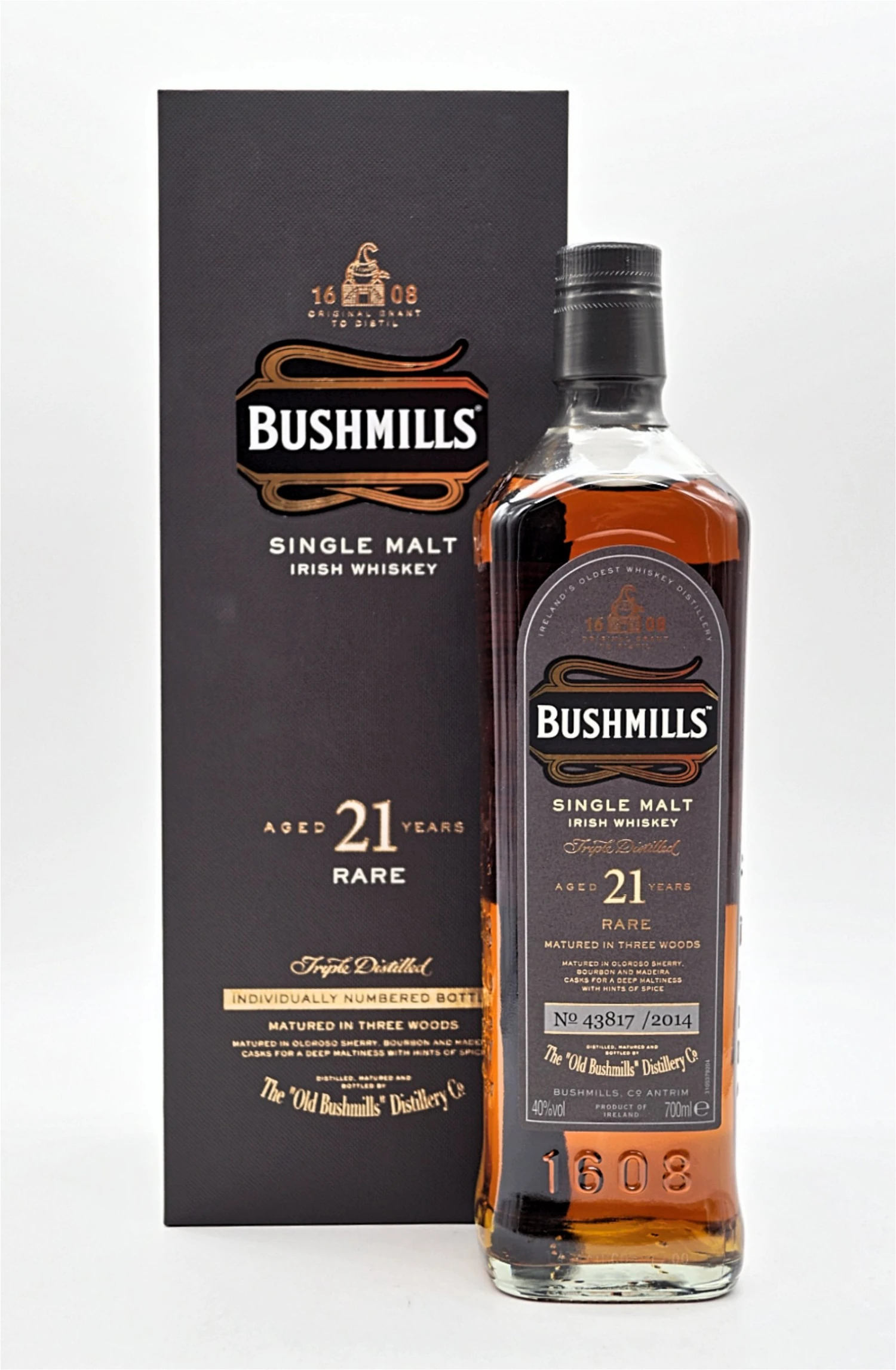 21 Jahre Rare Single Malt Irish Whiskey