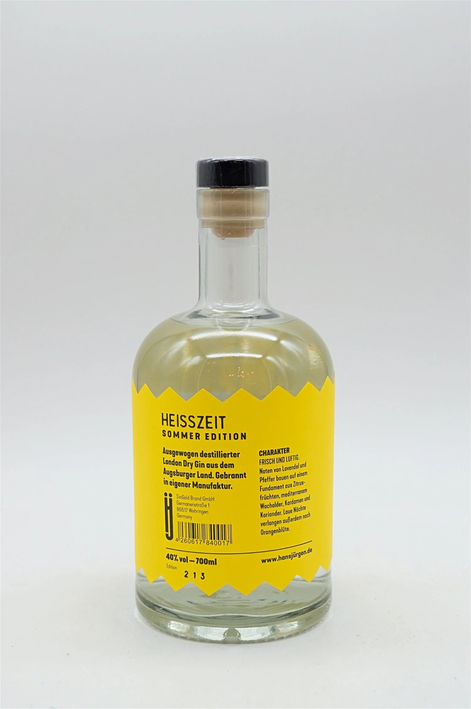 Heisszeit Sommer Edition London Dry Gin – Bild 2