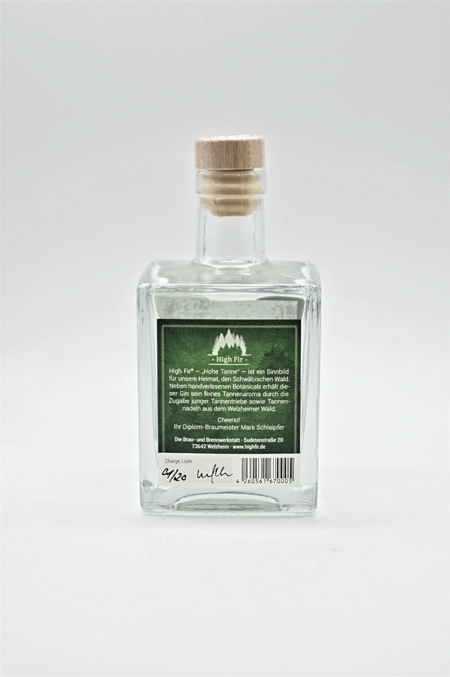 High Fir Welzheimer Wald Dry Gin Summer Edition – Bild 2